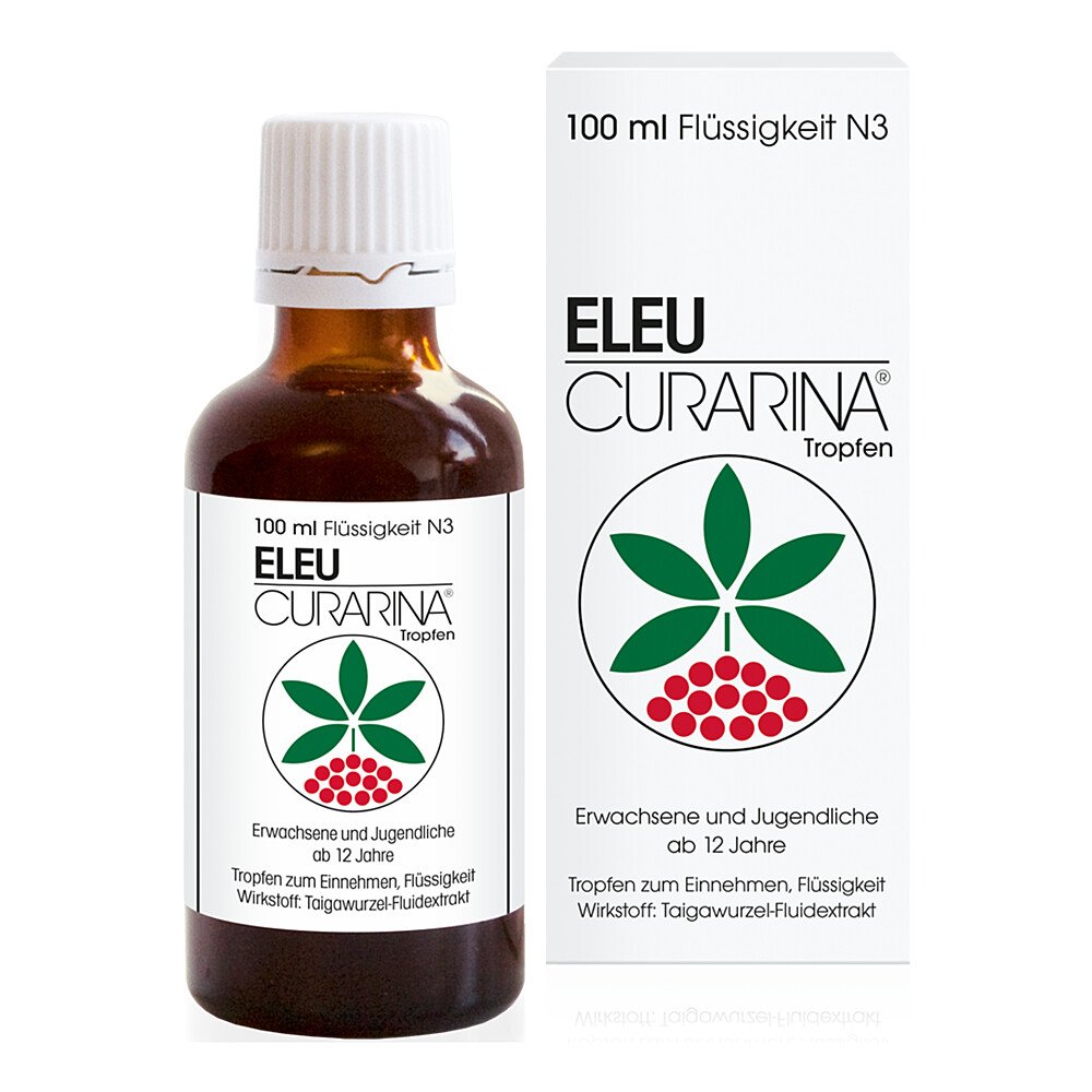 Harras Pharma Curarina Arzneimittel GmbH Eleu Curarina Tropfen 1ml Taigawurzel-Fluidextrakt 01273214