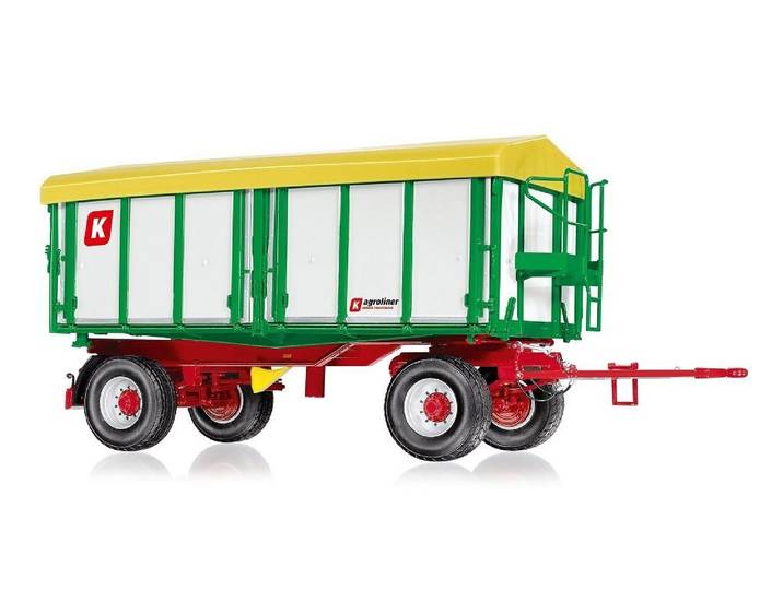 Wiking Spielzeug-Landmaschine Wiking Kröger Zweiachs-Dreiseiten Kippanhänger HKD 302 weiss 7866