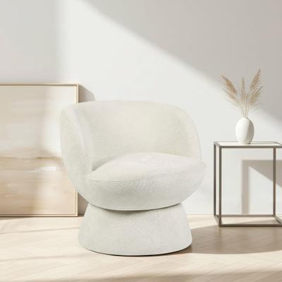 Drehsessel OTTO HOME "ZAZZA Lese-Sessel, TV-Sessel, Loungesessel", beige (creme), B:69cm H:71cm T:70,5cm, pine wood frame, foam, fabric, Sessel, Drehsessel, 360 drehbar, feiner Struktur-Bezug