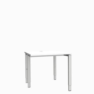 Schäfer Shop Genius Schreibtisch MODENA FLEX, 4-Fuß-Rechteckrohr, einseitig, B 800 mm, weiß
