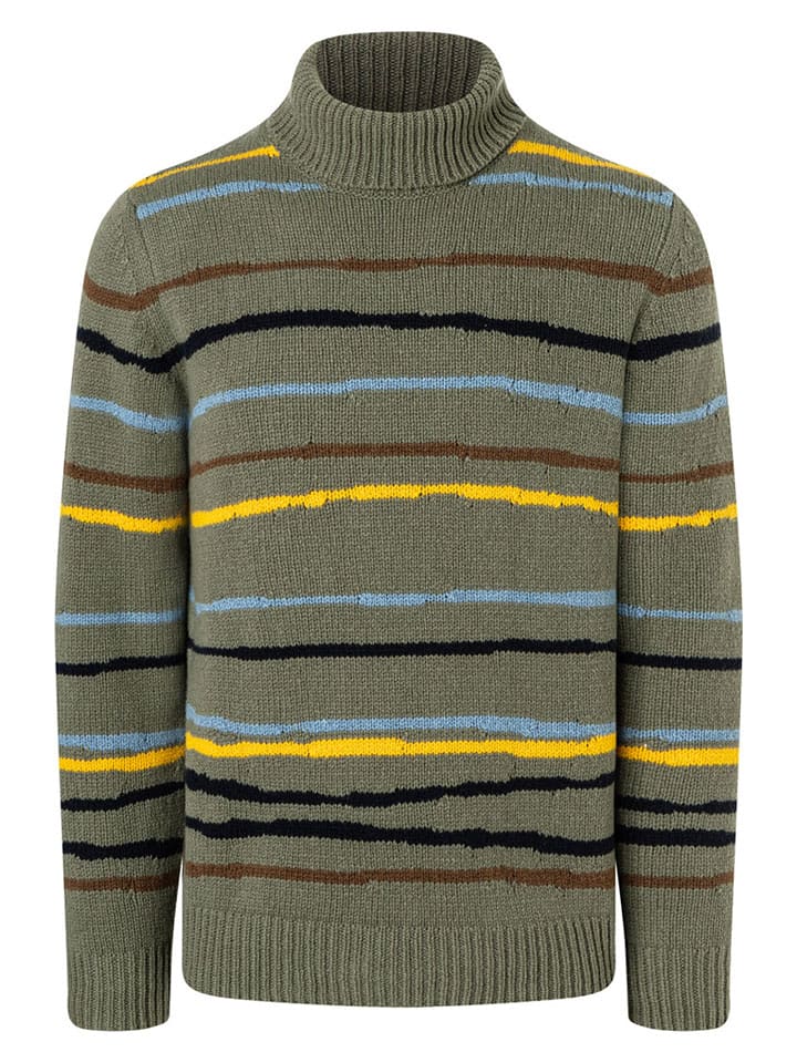 Maerz Muenchen Wollrollkragenpullover in Khaki - 54