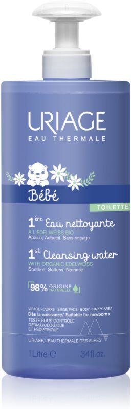 Uriage Bébé 1st Cleansing Water Reinigungswasser für Körper und Gesicht 1000 ml