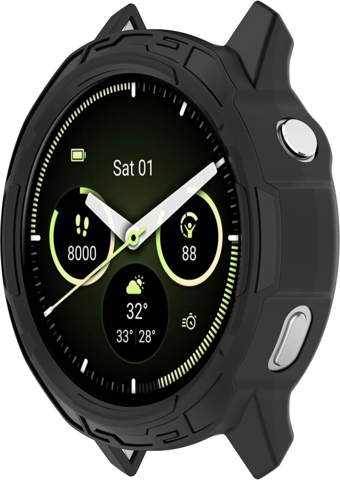 INF Boîtier de protection PC compatible avec Garmin Venu 4 - Protection complète 45 mm