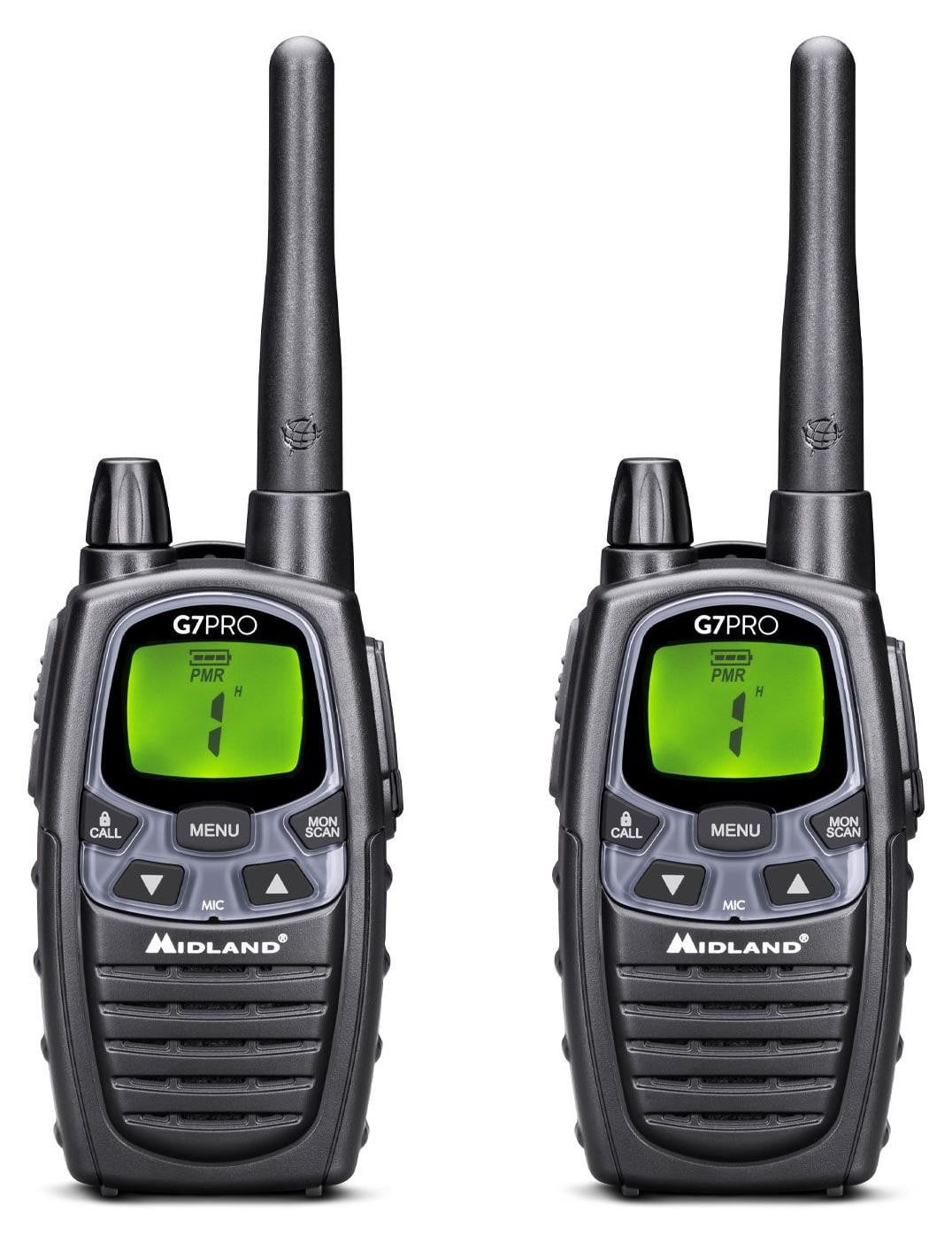 Midland G7 Pro portofoon, professionele PMR mobiele radio met 69 kanalen en LCD-display