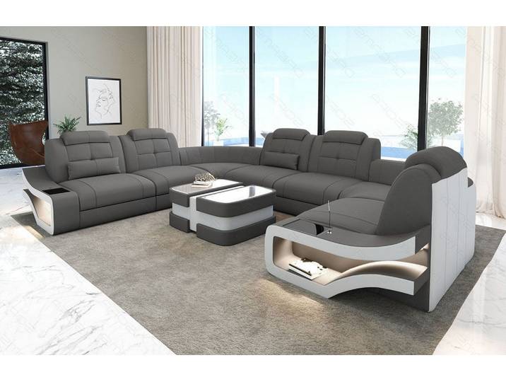 Couchlandschaft Elena U-Form in Stoff