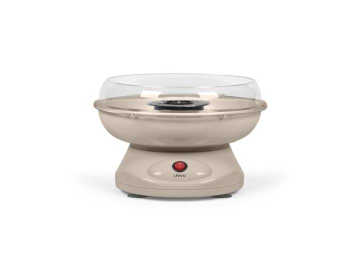 Livoo\, Machine à barbe à papa DOM468C\, 450 W\, 3 minutes\, compacte\, cuve amovible.