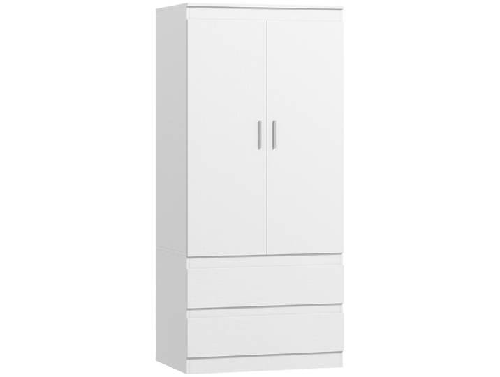 KLEIDERSCHRANK Spanplatte MDF Weiß