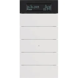 Berker 75665599 Tastsensor 5fach mit Temperaturregler und Display B.IQ polarweiß, matt