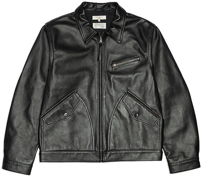 NUDIE JEANS Lederjacke schwarz   M M