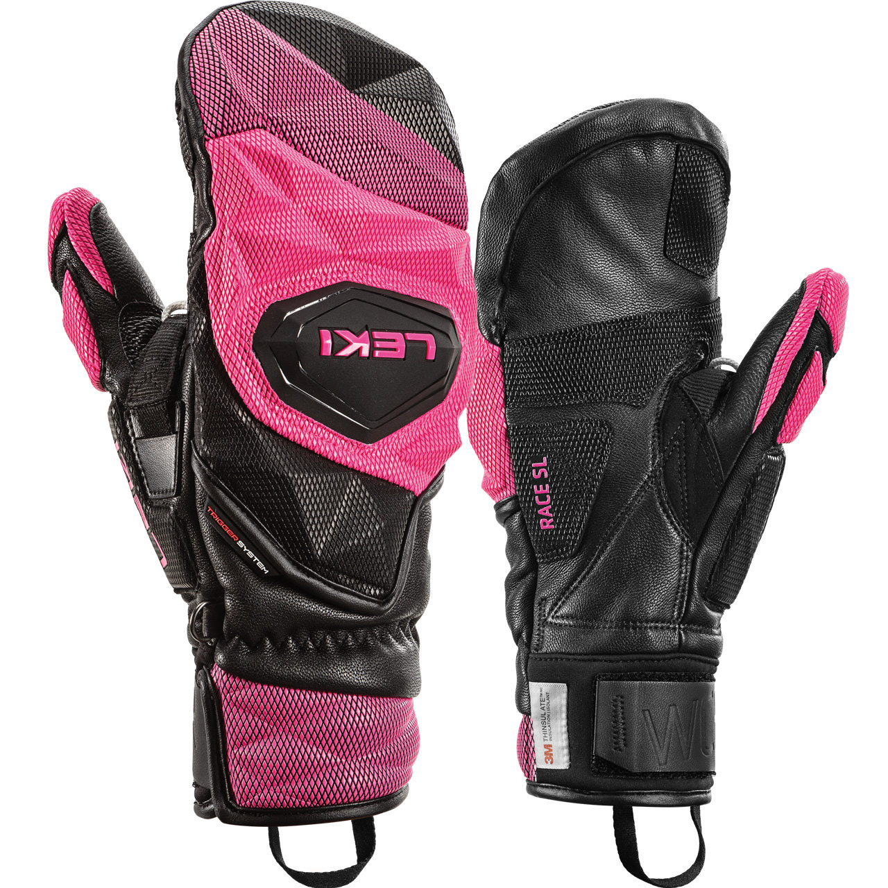 Leki Fäustling WCR VENOM SL 3D black/pink - 7,5