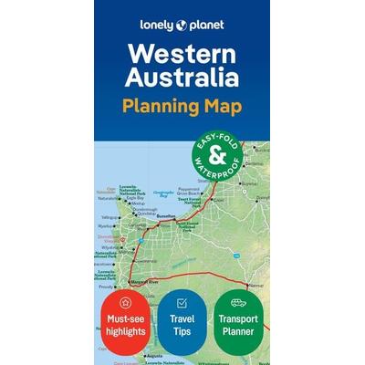 Lonely Planet Western Australia Planning Map, Gebundene Ausgabe von , Lonely Planet, 978-1-78868-899-4