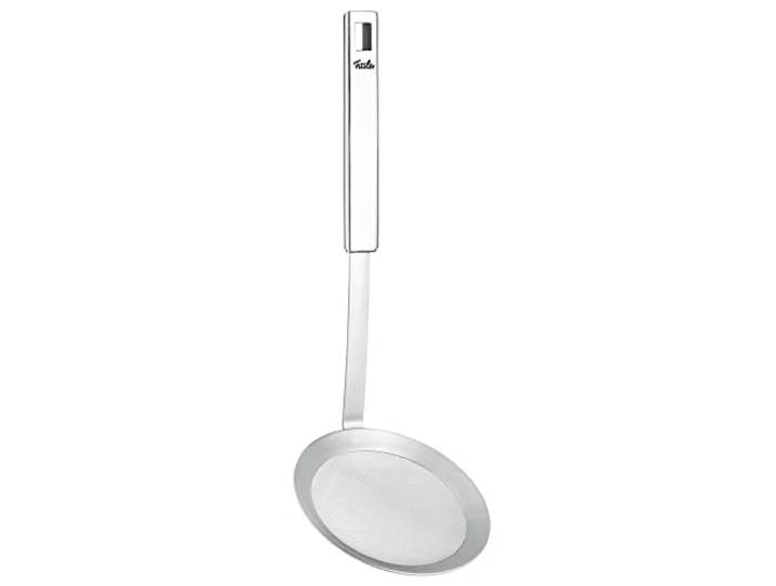 Fissler Original Profi Collection/grote roestvrijstalen schuimlepel, zeeflepel met zeef, vetschuimer, premium keukenhulp