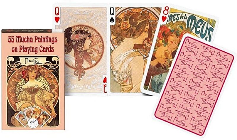 Jeu de 55 cartes Mucha - Piatnik