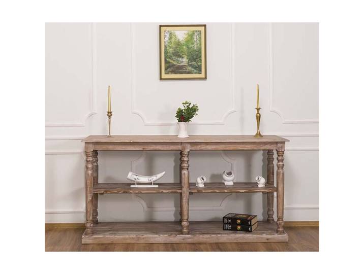 Rustikaler Konsolentisch Holz im Landhausstil