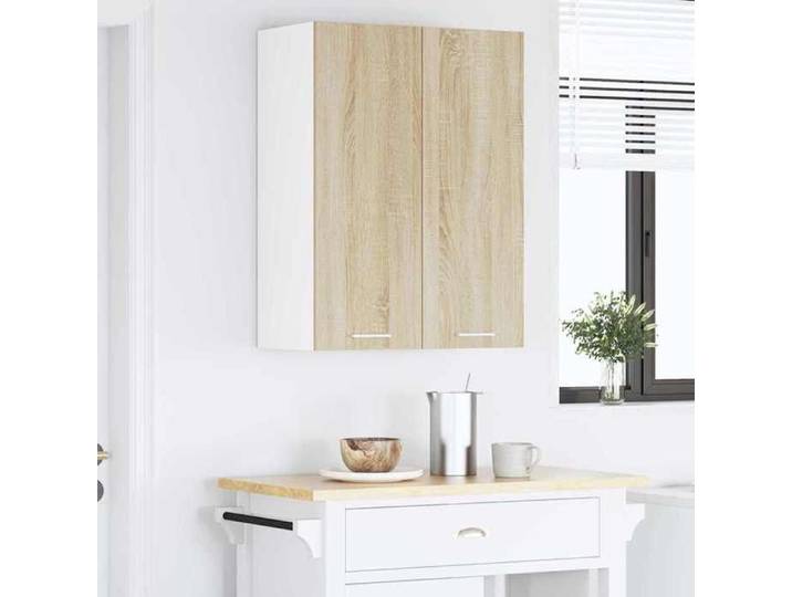Décoratif - Meuble haut - Armoire suspendue de cuisine - Armoire polyvalente - avec stockage - Chêne Sonoma 60x31x80cm con7882469