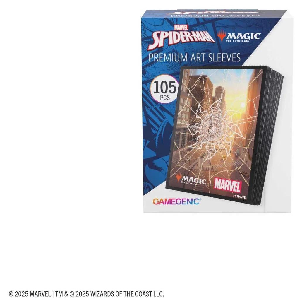 Gamegenic MTG Marvel's Spider-Man Premium Art Sleeves – Spider-Man Lands Series
