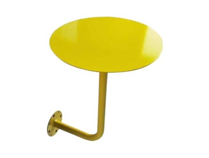 DHYUACN Wandmontierter Tisch, Sofa-Beistelltisch Mehrzweck-Rundwandschreibtisch for Büroarbeitsplatz, Wohnküche(Yellow)