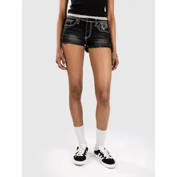 Ninth Hall Alyssia Cut Off Waistband Shorts black Gr. 6