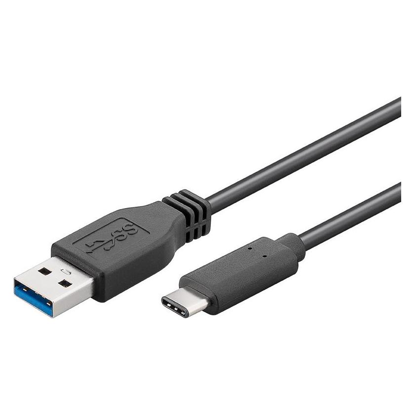 PremiumCord USB-C/male - USB /Male, Äerný (0.15 m, 4.50 W) (KU31CA015BK)