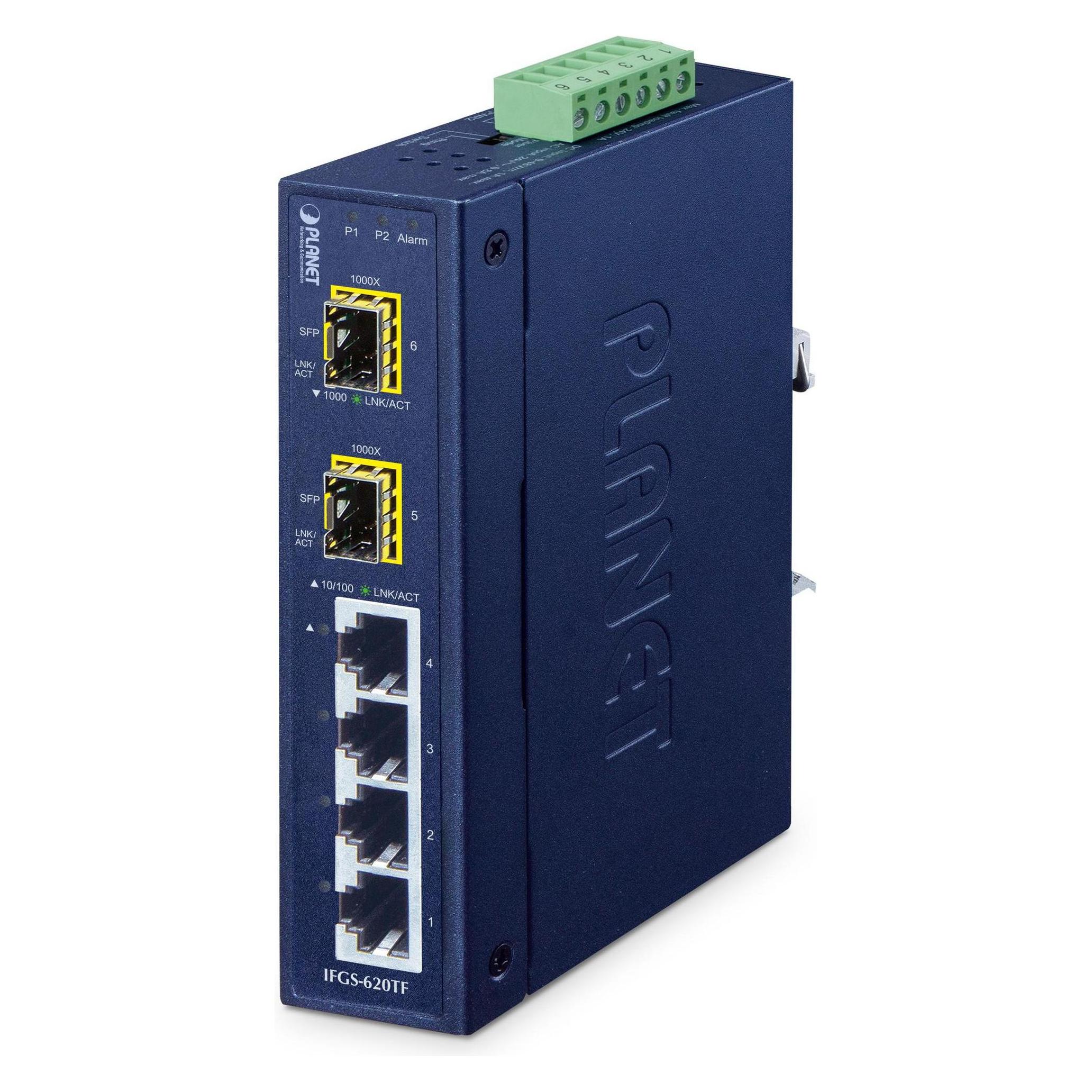 Planet Industrial 4-Port (4 Ports) (IFGS-620TF)