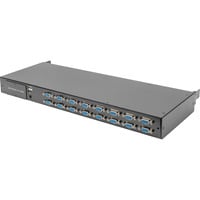 Modularer KVM Switch 16 Port VGA Aufrüstkit, KVM-Switch schwarz