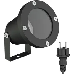 ledscom.de Gartenstrahler DUK für außen, IP65, schwarz, 1x GU10 max. 15W