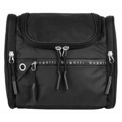 Kulturbeutel BUGATTI "BUGATTI Herren, Damen BLANC DELIGHT", Gr. B/H/T: 23cm x 21cm x 11cm onesize, schwarz, Kunstfaser, unifarben, Taschen Kulturbeutel