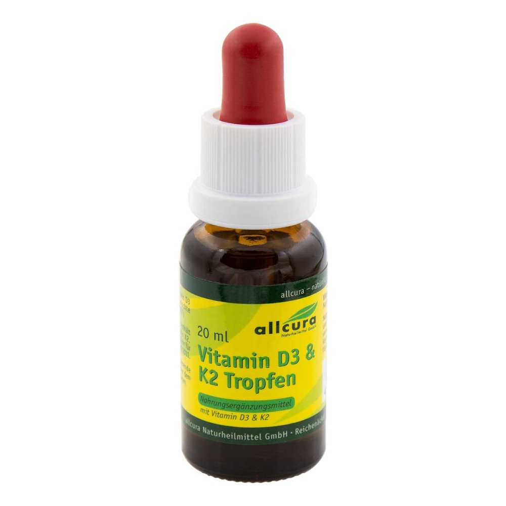 allcura Naturheilmittel GmbH Vitamin D3 & K2 Tropfen 1000 I.e./20 Μg Je Tropfen 18046184