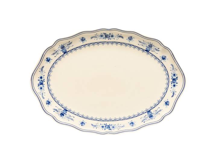 Plateau de service Vila 32 x 22cm Beige/Beige/Bleu