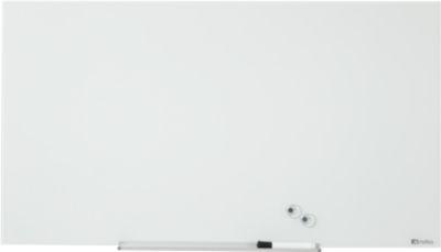 Glastafel Nobo Diamond, magnethaftend, aneinander montierbar, weiß, 1000 x 560
