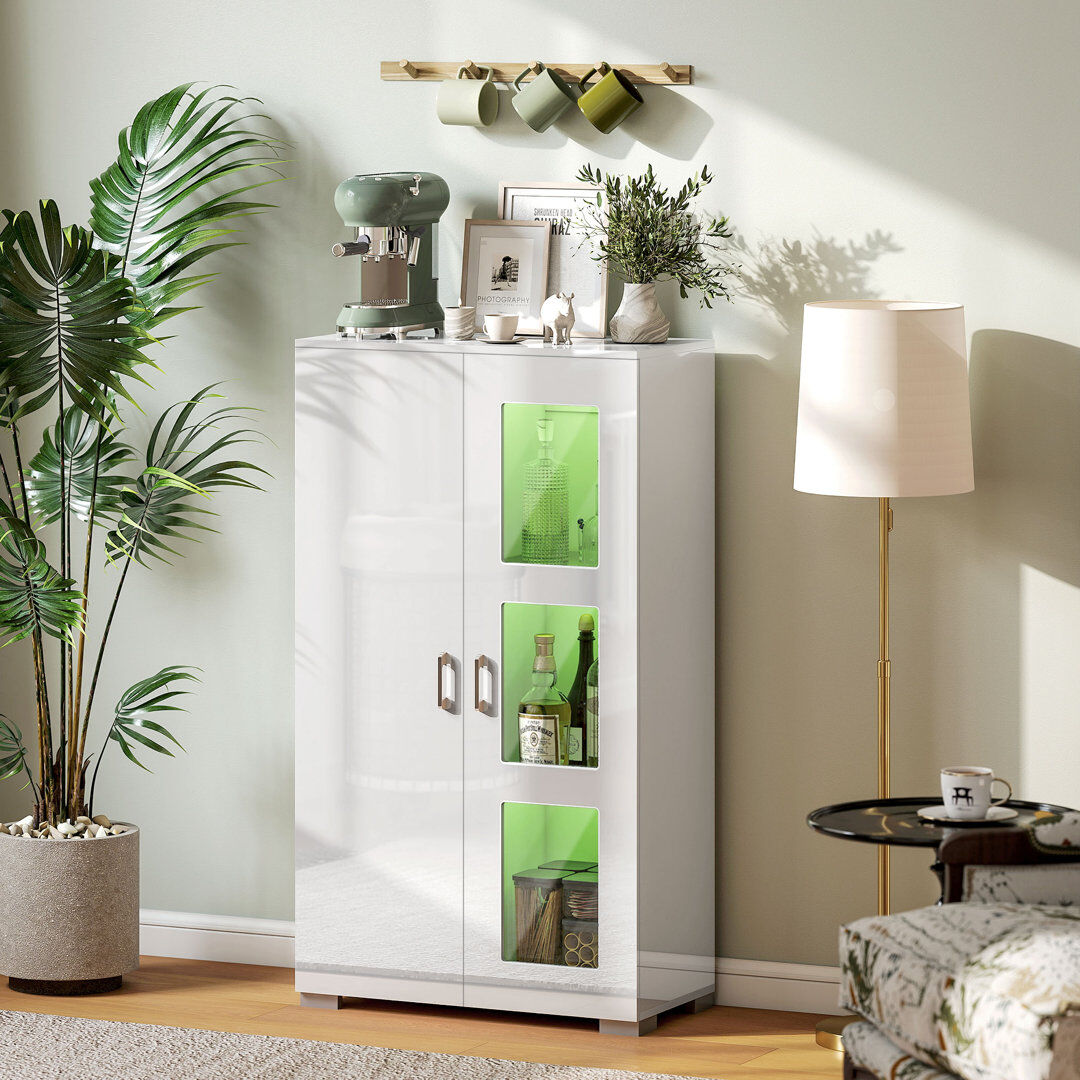 Metro 71cm Sideboard White 126cm H X 71cm W X 35cm D