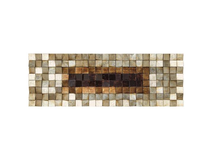 Monee Objektbild, Mehrfarbig, Goldfarben, Holz, Kunststoff, Tanne,Tanne, rechteckig, 180x55x8.5 cm, Fsc, handgemalt, 3D-Effekt, Bilder & Rahmen, Bilder, Wanddekoration