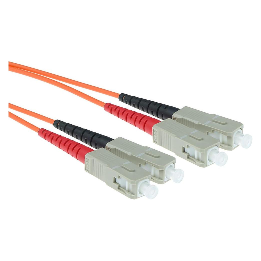 ACT 15 meter LSZH Multimode 62.5/125 OM1 fiber patch cable duplex with SC connectors (15 m) (RL3015)