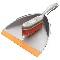 Gummibesen Kehrset Friseurbesen Haarbesen Noppenbesen Handfeger mit synthetischen Gummiborsten, Gumminoppen