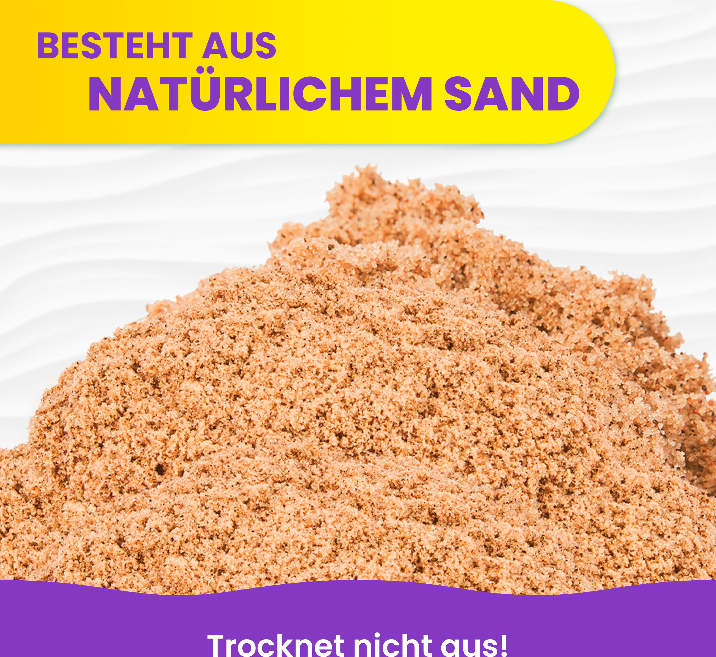 Kreativset SPIN MASTER "Kinetic Sand - Braun 2,5 kg", braun, Kreativsets, Kinder, Kunststoff, Kreativset