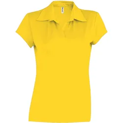 Proact, Damen, Sportshirt, Damen Poloshirt mit kurzen Ärmeln Sport (S), Gelb