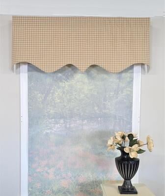 RLF Home Texture Check Regal Valance