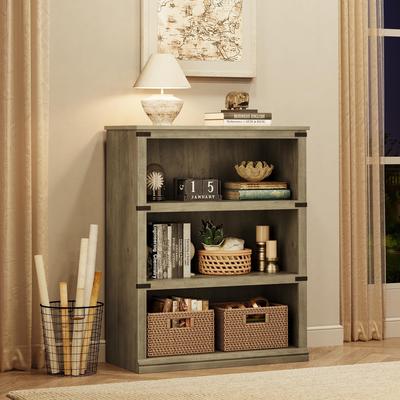 Garvee "5 Tier Bookcase Farmhouse Book Shelf, 67"" Tall Wooden Bookcase, 5 Shelf Modern Bookcase with Storage"