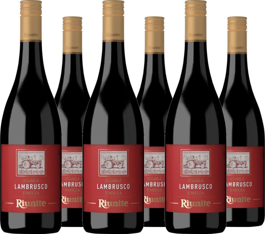 6er Vorteilspaket Lambrusco Dolcezza Rosso Emilia IGT  Cantine Riunite