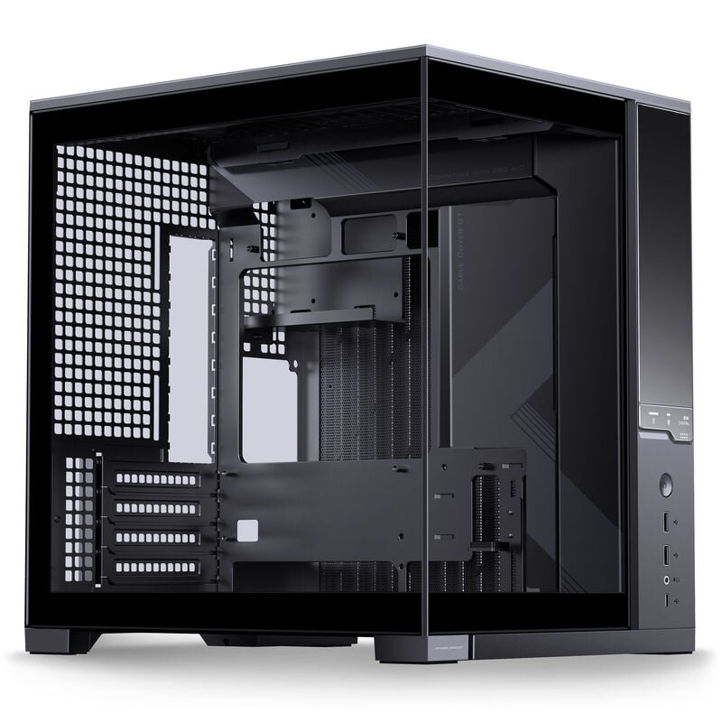 Jonsbo D34 PC-Gehäuse, Mini-Tower mATX, Display - schwarz