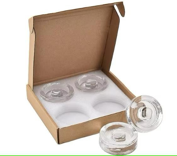 Curly Superfood Set van 4 Glazen Fermentatiegewichten, Diameter: 7 cm