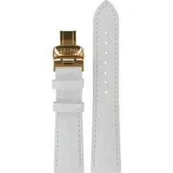 Certina - Leder Lederarmband 18mm/16mm C600018920 - alligator-prägung,rind,weiß