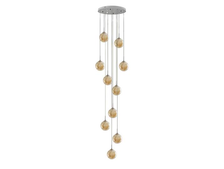 Nettlife Pendelleuchte Energie 10-flammig 41/41/240 cm, Bernsteinfarben, Glas, G9, 41x240x41 cm, Lampen & Leuchten, Innenbeleuchtung, Hängeleuchten, Pendelleuchten
