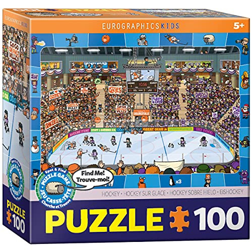 Eurographics Puzzel Hockey Zoek en Vind 100 stukjes 48 x 33 cm