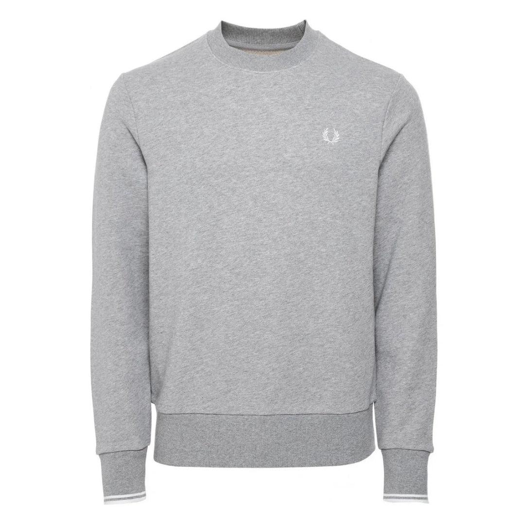 Fred Perry Pullover Mit Rundhalsausschnitt In Stahlgrau