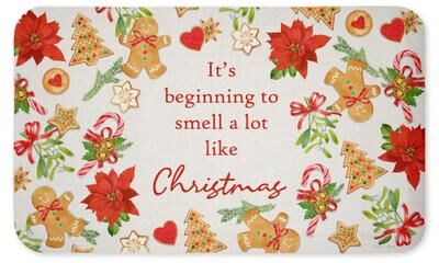 "Stupell Beginning To Smell Like Christmas Printed Anti-Fatigue Floor Mat, design by Suzanne Nicoll, 30""x18"""