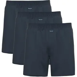 AMMANN Herren Boxershorts 3er Pack - Jersey Boxershorts Basic Cotton, lockerer Schnitt, Baumwolle Dunkelblau / 2XL