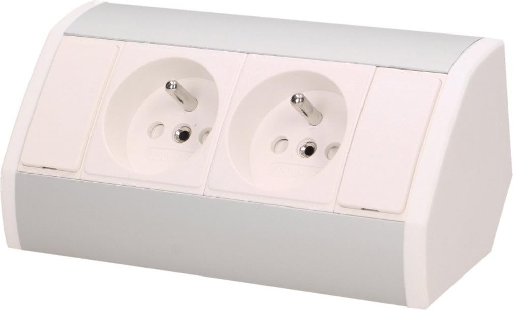 ORNO Stopcontact voor meubels 2x250V model OR-GM-9005/W-G