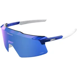 100%, Herren, Sportbrille, Aerocraft RBH Gloss Blue Holographic - HiPER Royal Blue (Blau, Gloss Blue Holographic, Weiss, HiPER Royal Blue), Weiss, Blau