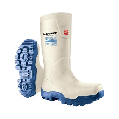 Sicherheitsstiefel DUNLOP "FieldPRO Thermo+ Full Safety" Gr. 47, weiß, 47, Obermaterial: 100% Textilmaterial TEXMAT., Schuhe